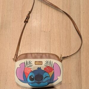 Disney Stitch Crossbody Bag - Cream and Brown